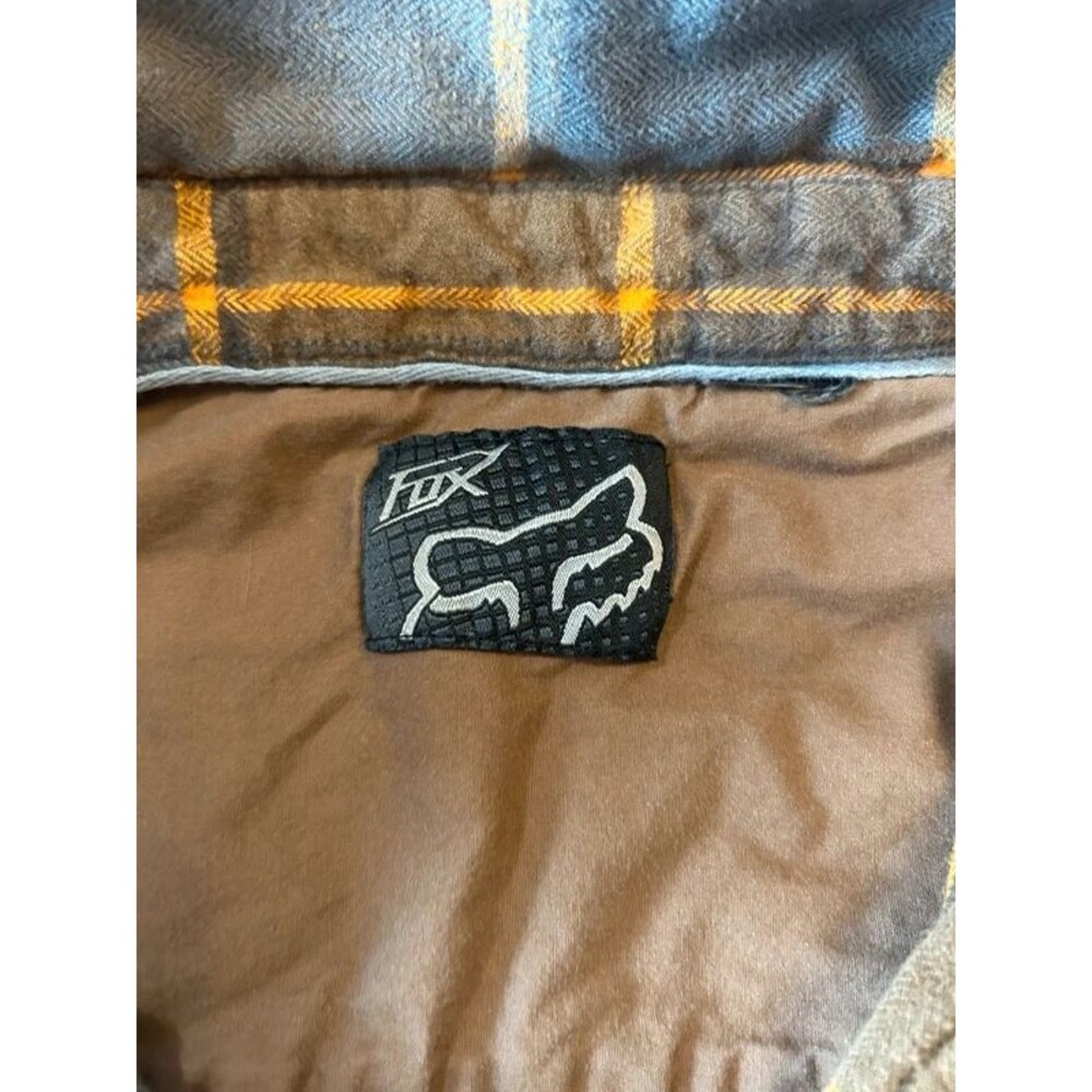 Fox Racing Plaid Flannel Button Up Shirt - Picture 3 of 6